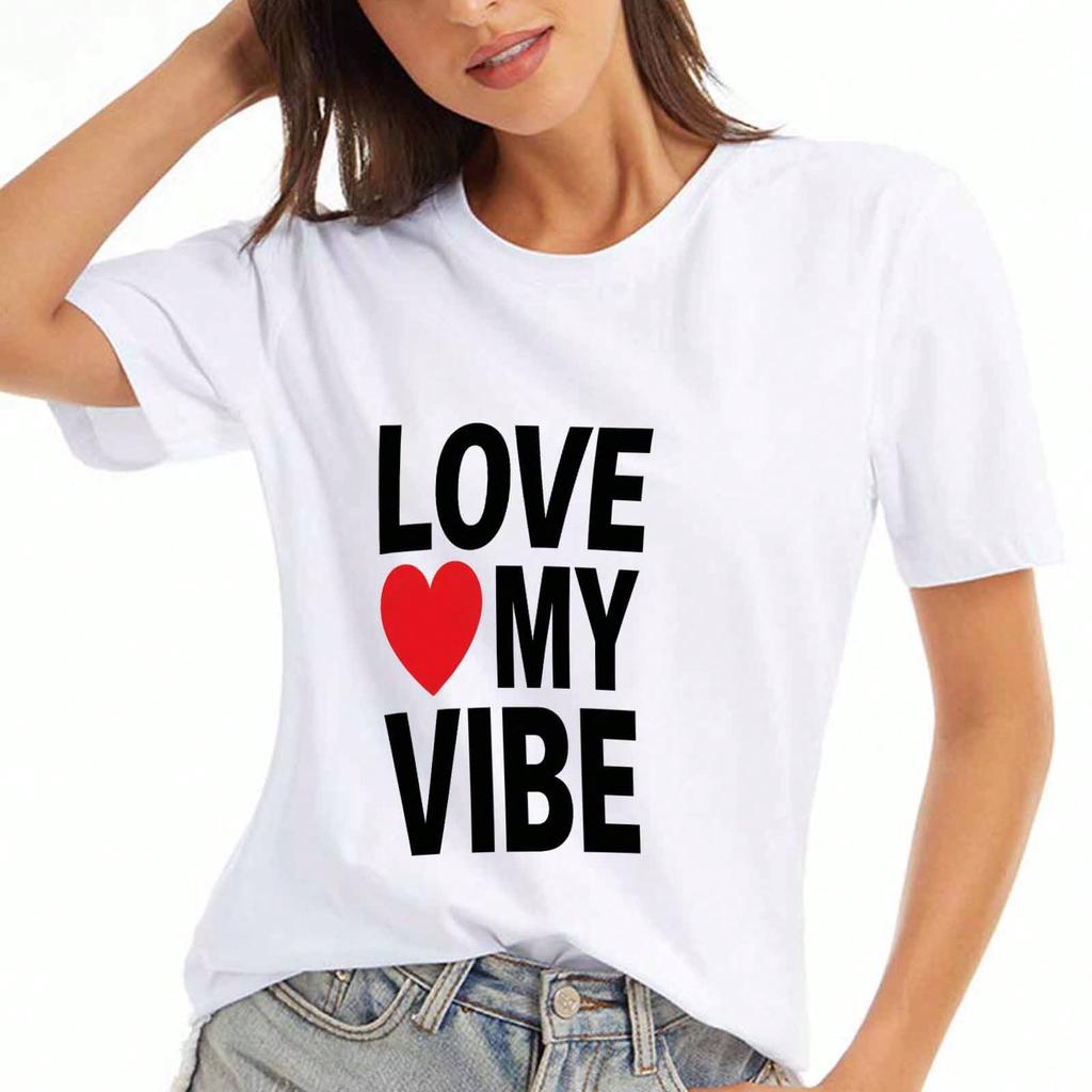 Хлопковая футболка Love Life унисекс, Печать на хлопке премиум-качества, Прочная, Повседневная мода, Стильная футболка с графикой 'Любовь и Жизнь', Уникальный дизайн, Для повседневной носки