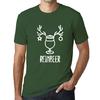 Ultrabasic Graphique Homme Reinbeer T-Shirt Cadeau Imprime Tee-shirt