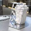 Clear Case White Lace Butterfly Pattern Design Protective Cover for iPhone 17 16 15 14 13 12 11 16E Series Pro Max Plus