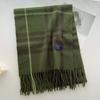 Stylish Design Classic British Imitation Cashmere Scarf Women Men Autumn Winter Plaid Warm Fringed Mufller Female Couple Scarf
