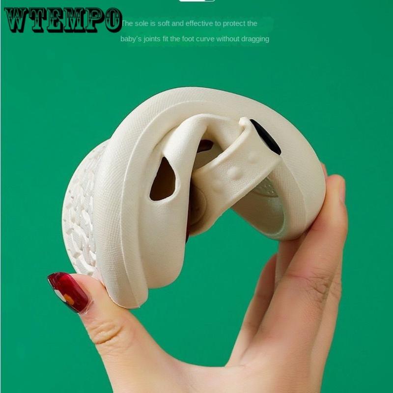 Детские тапочки для мальчиков и девочек, милая нескользящая обувь с клубникой и фруктами, обувь с отверстиями для головы, детские сандалии для маленьких детей