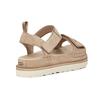 UGG Goldenstar двухслойные босоножки из коровьей кожи с одним ремешком и открытым носком, модные спортивные сандалии женские сандалии серые 1117954-MSSD