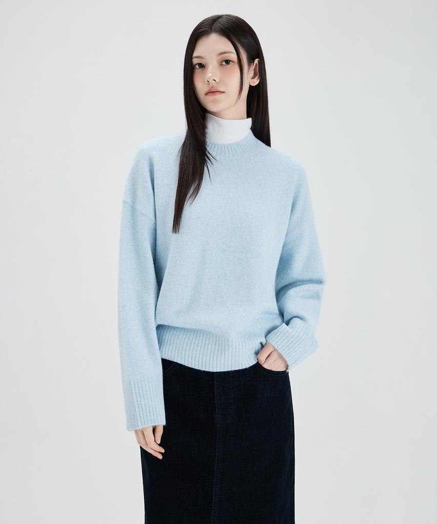 MIXXO [Essential] Round Neck Loose Fit Pullover_Miwkag110T