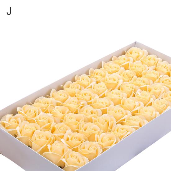 50 шт. 3-слойное мыло с ароматом розы, цветок, подарок на Рождество, День святого Валентина, день рождения