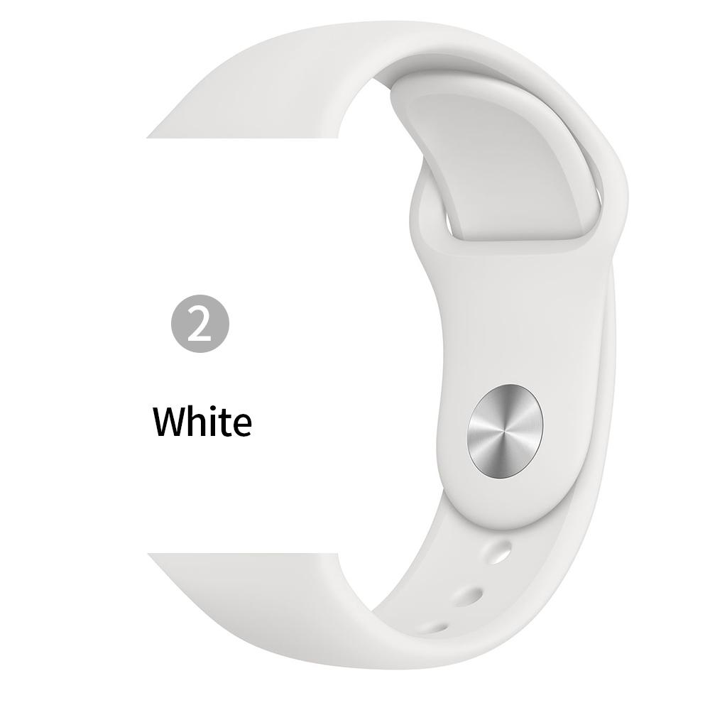 Мягкий спортивный силиконовый ремешок для часов Apple 4 3 2 1 38 мм 42 мм дышащий браслет для Iwatch Series 5 6 SE 40 мм 44 мм ремешок