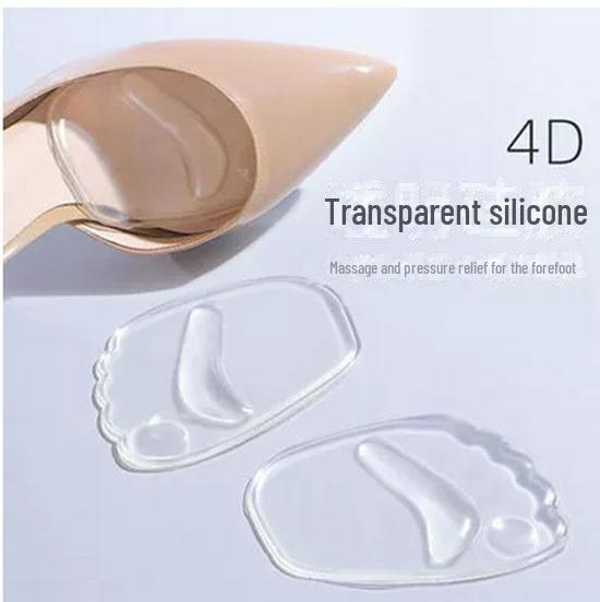 Women's Forefoot Pads - Soft, Anti-Pain Half Insoles for High Heels