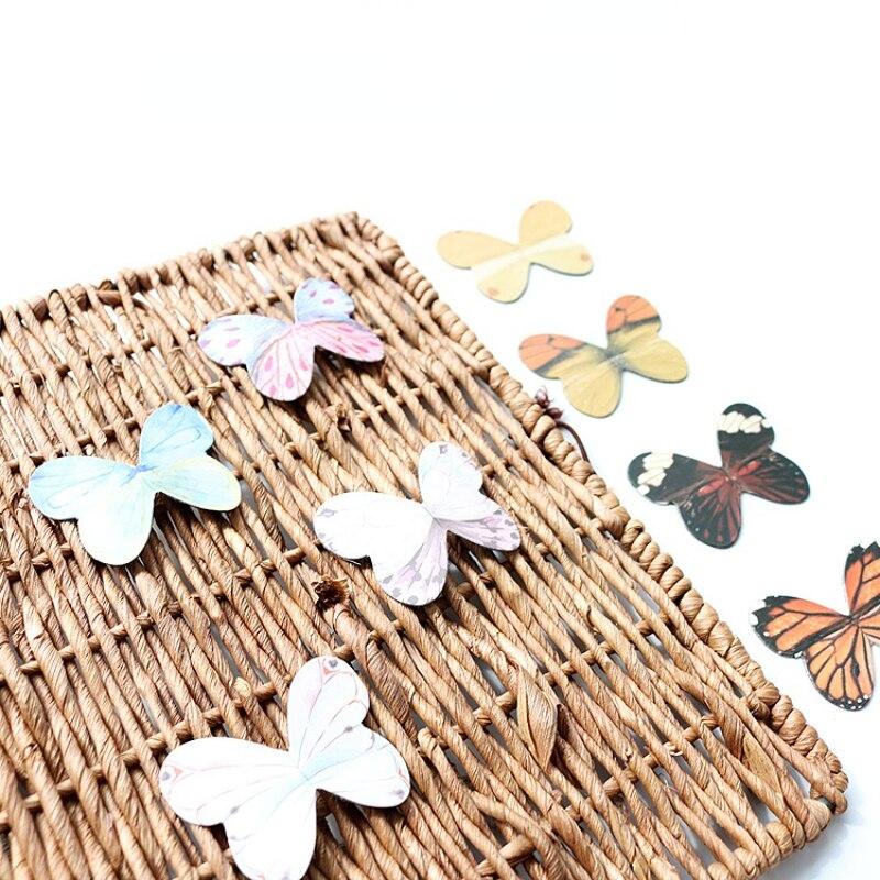 4 шт./упак. красивая бабочка магнитная закладка маркер страницы зажим для книги студенческие школьные канцелярские принадлежности