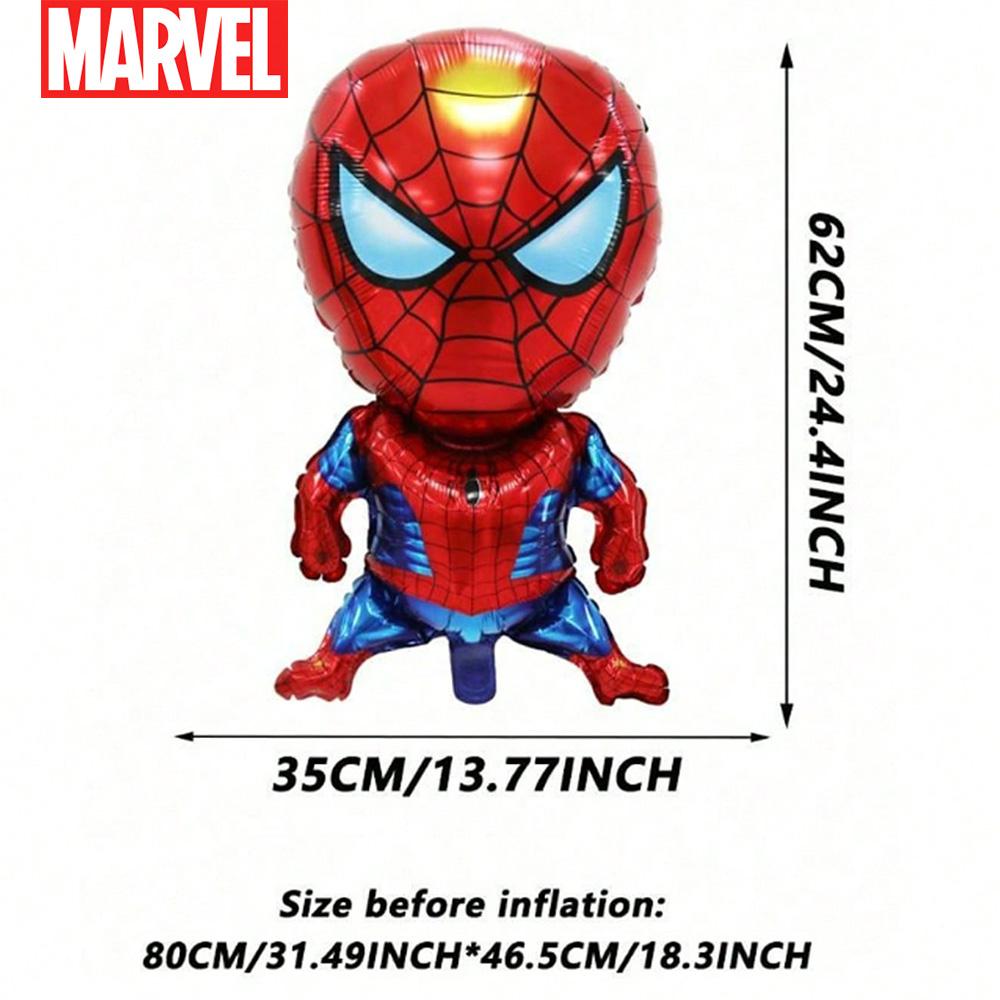 1 шт. Официально лицензированный воздушный шар Человек-паук Marvel, воздушный шар с мультяшным персонажем, тематика дня рождения, прочный подарок