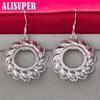 925 Sterling Silver Round Hot Wheels Drop Earring Jewelry
