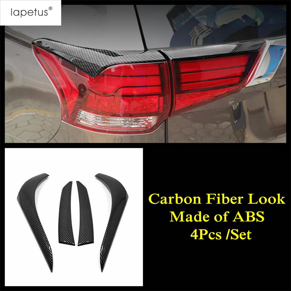 4 шт. ABS Хромированные аксессуары для Mitsubishi Outlander 2015 - Задние фонари Лампа Накладка на веки Накладка на брови Комплект накладок