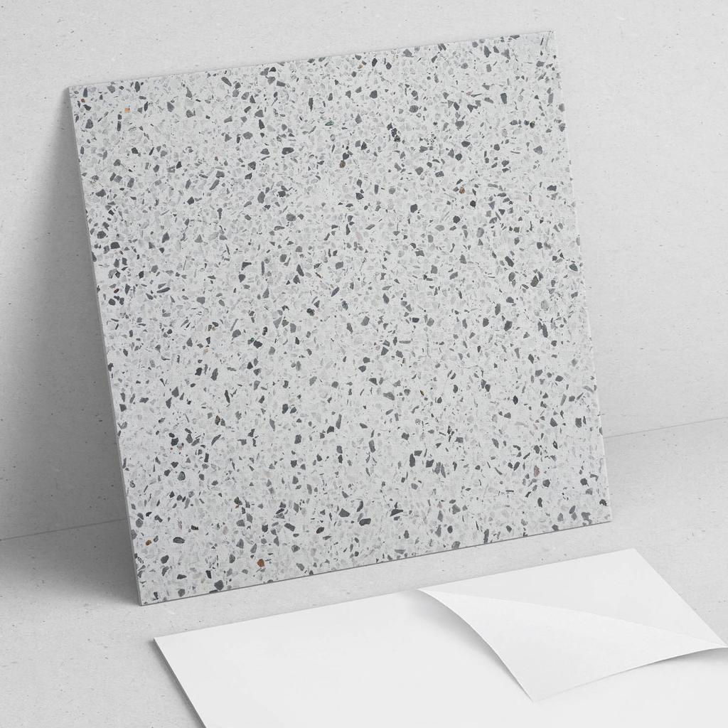 Vinyl Tiles with Decor for Kitchen or Bathroom Stone Pattern with Texture 20x20x20 cm