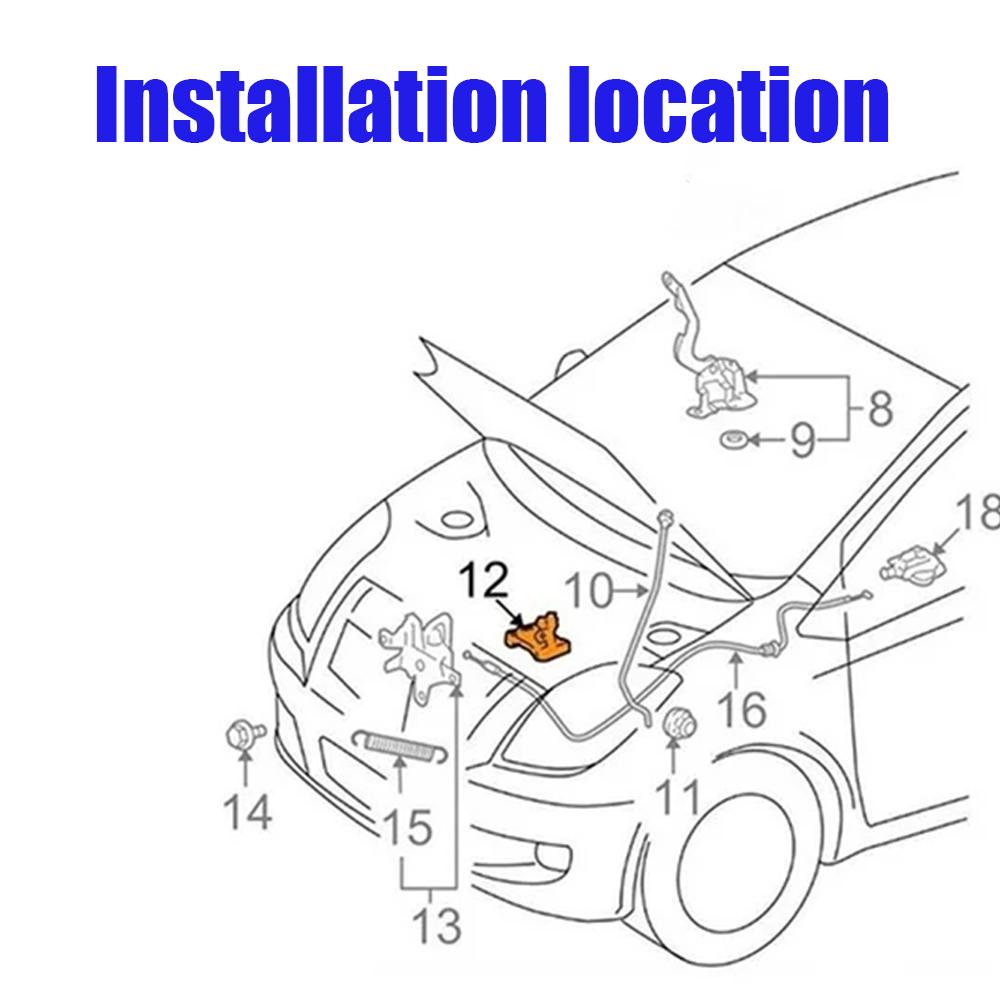 2 шт., фиксатор крепления стержня капота W709046S300 для Ford Transit Mondeo Ranger Sierra Escort S-Max Galaxy