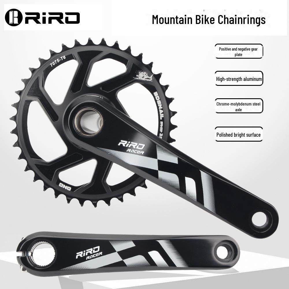 Звезда RIRO Cross-border GXP для горного велосипеда: Алюминиевый сплав, полая интегрированная рукоятка