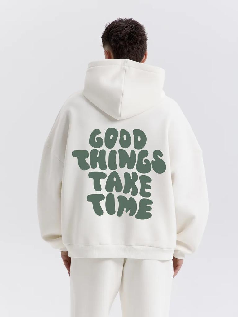 Men's Oversized Printed Hoodie Long Sleeve Casual Fleece Pullover Sweatshirt