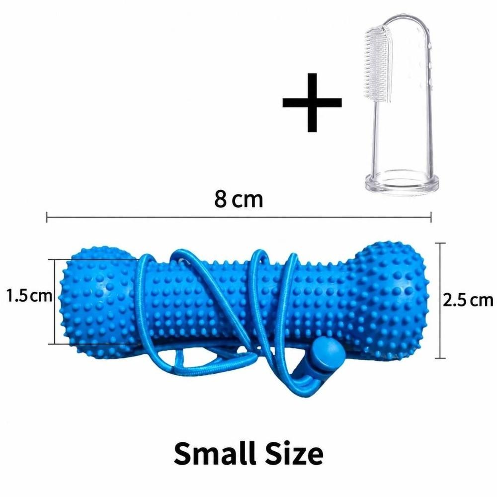 Prevents Tooth Decay Dual-Action Canine Dental Prop Dog Toothbrushing Toy for Medium Small Dogs