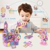 AMYCOOL 129PCS Магнитные блоки Девочки Магнитные блоки Игрушки Магнитные детские развивающие игрушки Мальчики Магнитные игрушки Строительные блоки Игрушки Популярные Милые 3D