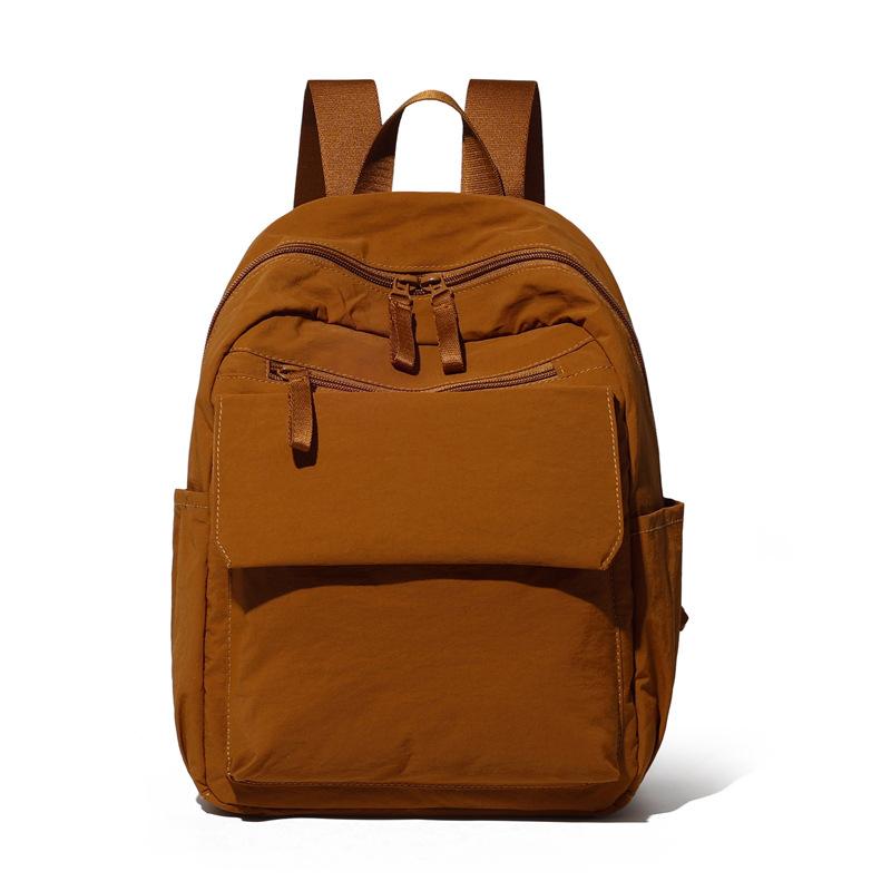 Мужской многофункциональный рюкзак, женская однотонная сумка через плечо, нейлоновый школьный ранец