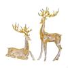 2 шт. Пара статуэток оленей, скульптуры, фигурки оленей, креативное украшение для стола