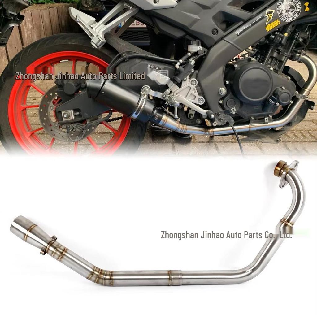 Мотоцикл R15 V1 V2 Черный Нержавеющий Глушитель Изогнутая Труба