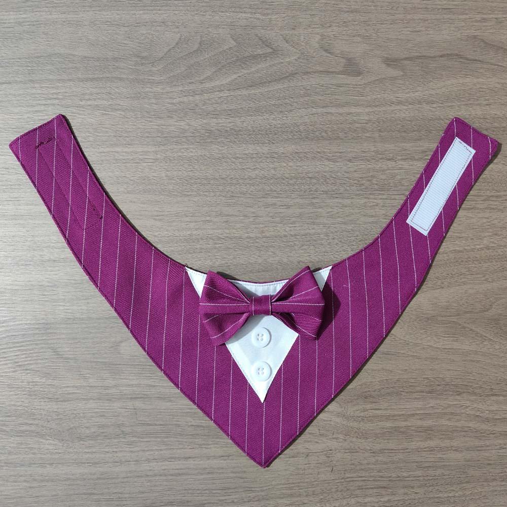 Tanpopo Brand Tuxedo Dog Wedding Collar Bow Tie Adjustable Collar Birthday Costume Outfit Cosplay Graduation Party Dress Bandana