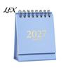 Professional Planning Calendar 2027-2028 Mini Standing Flip Desk Calendar, 18 Month Desktop Planner from Jan. Compact Monthly Organizer 2027