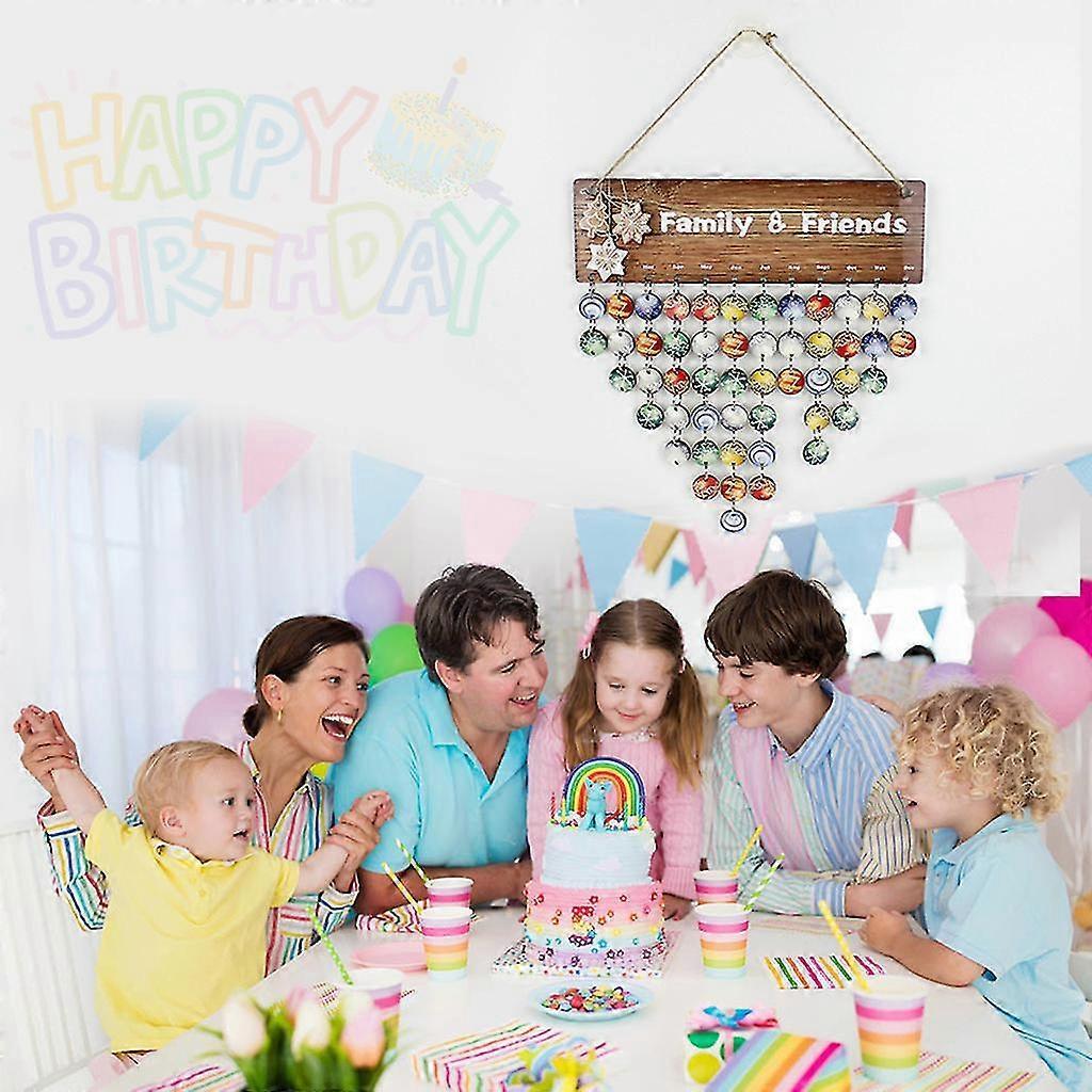 Diy Wooden Family Friends Date Mark Sign Sublimation Blanks Calendar Board Decor Diy Hanging Calendar