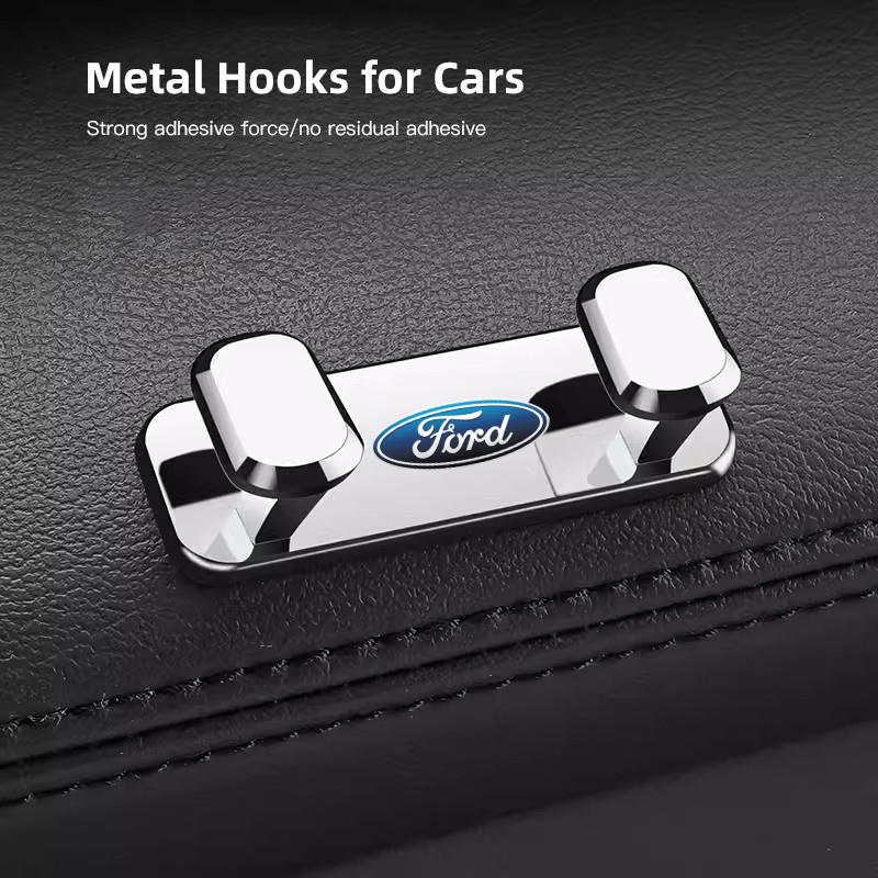 Car Zinc Alloy Storage Hooks Interior Organize Tools Accessories For Ford Focus Fiesta Puma Ranger Kuga MK7 MAX F150 Mondeo