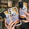 Чехол для телефона: 2D плоский чехол для Samsung Galaxy A34 A35 M05 M06 S20 S22 S21 FE Plus 5G, многослойный чехол, милый маленький призрак и котел, рождественский и хэллоуинский подарок