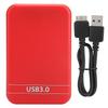 2.5in Hard Drive Case Portable Ultra Thin SSD Enclosure with USB 3.0 Interface for Laptop Drive(Red