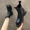 Модные женские ботильоны в стиле байкер-панк, армейские ботинки, кожаная обувь, короткие туфли на толстой платформе для женщин, новинка 2024 года, модные ботинки