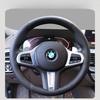 Черная кожаная накидка на руль автомобиля, сшитая вручную, для BMW M Sport G30 G31 G32 G20 G21 G14 G15 G16 X3 G01 X4 G02 X5
