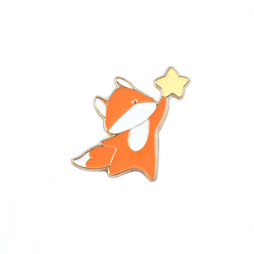 Значок с изображением медведя из эмали для выпечки, женская брошь, звезда, животное, значок в корейском стиле