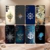 Чехол для телефона C-Compass S-Sailor для Samsung S26, S25, 24, 23, 22, 30, 21, 10, 9, Ultra, Plus, Lite, Черный Мягкий Чехол