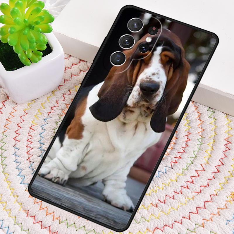 Бассет-хаунд милый мультяшный щенок Собака Чехол для телефона для Samsung Galaxy note 10 pro S26 Ultra S23 S24 FE S25 S21 S22 PLUS Чехол