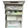 KOKUYO Letter Case Steel Drawer A4 Vertical Single Drawer 5 Tiers LC-5M Light Gray