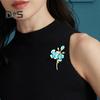 Women Brooch Flower Shape Anti-slip Wear-resistant Suit Coat Collar Hat Scarf Decoration Clothes Pin Prom Party Garment Jewelry