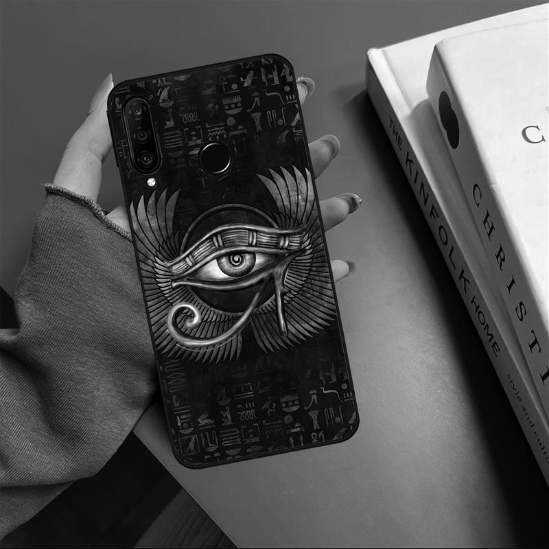 Египетский Глаз Гора Для Huawei P20 P40 Lite P60 P30 Pro Nova 5T 9 10 SE 12s 12i 11i Y90 Y70 Y60 Y61 Y91 Y72 Чехол