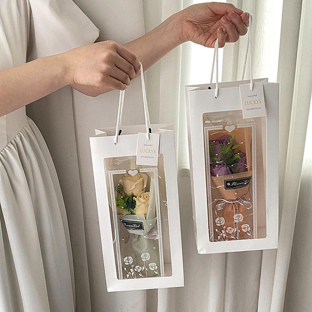 No Fading Roses Artificial Flowers Gift Packing Hand Holding Soap Flower Mother's Day