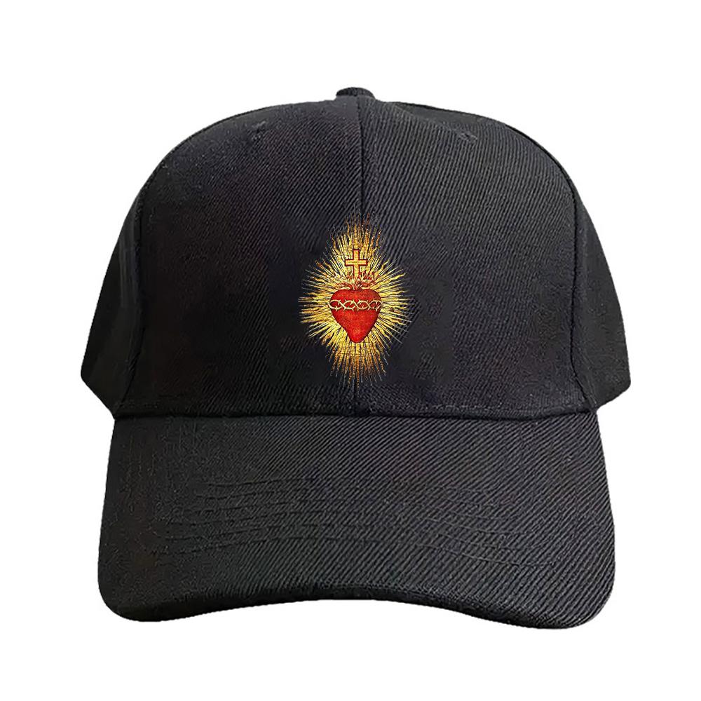 Sacred Heart of Jesus Christian Cap summer woman Man Adult Hat Fashion Casual Adjustable Printed Baseball Caps Trucker Cap