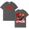 Hip Hop Rapper Lit Killah Hot Album Tour Tshrit Unisexs Women Tshirt Crewneck Short Sleeve Hip Hop Casual Cozy Tshrits Fans Gift