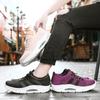 Women's Breathable Air Mesh Ankle Swing Shoes Lace Up Casual Sneakers Wedges Height Increase Platform Shoes for Female