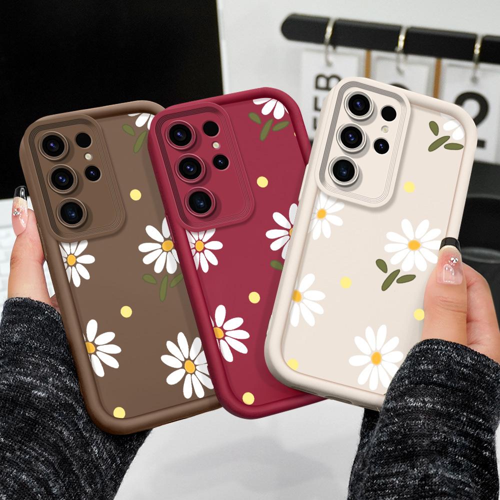 Чехол для телефона 'Падающие ромашки' для Samsung Galaxy S23 S22 S21 S20 FE Plus Ultra Note 20 5G Лестница Мягкая крышка