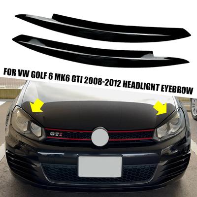 Веки фары, фара, крышка брови, отделка для аксессуаров VW Golf 6 MK6 GTI GTR 2008 2009 2010 2011 2012
