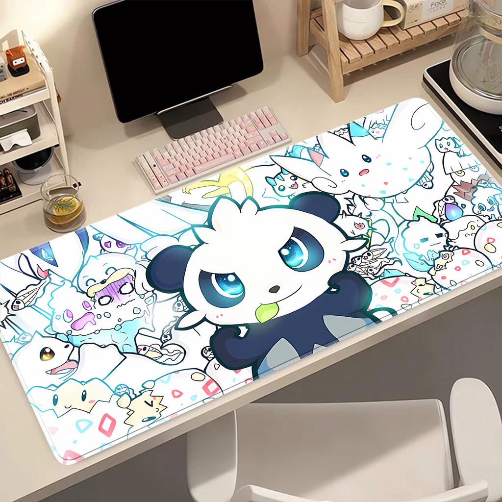 Lovely Cartoon Jigglypuff Wigglytuff Chansey Mouse Pad Desk Mat Wear Resistant Desktop Pad for PC Laptop Bedroom Game