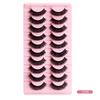 Fake Lashes Super Volume Extensions 3D Mink Hair False Eyelashes Russian Volume DD Curl Lashes
