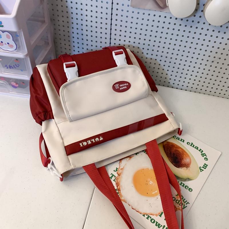 Холщовая сумка через плечо большой емкости, водонепроницаемая нейлоновая школьная сумка для студенток, сумка-тоут на одно плечо