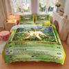 Leafon Pokemon Card Print 3Pcs Bedding Set,Duvet Cover with 2 Bedro,Pillowcase Home Birthday Gift