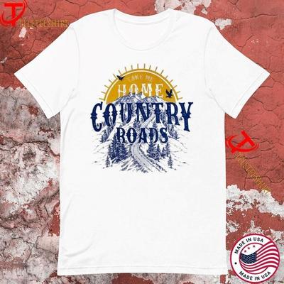 Джон Денвер Take Me Home Country Roads Белая футболка Sun CS186 Унисекс футболка