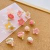20/30Pcs 3D Sakura Pushpins DIY Pink Flower Push Pins Portable Decorative Studs  Stationery