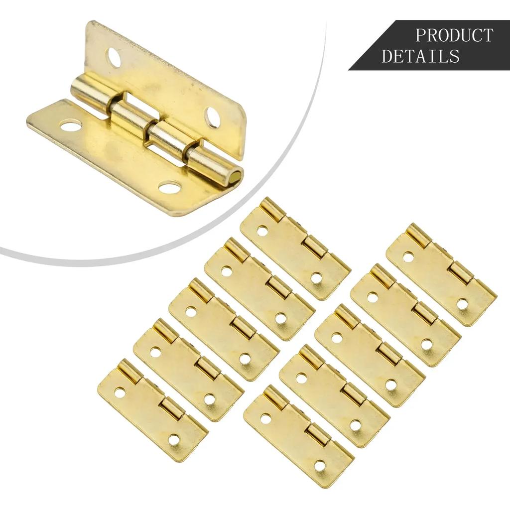 10 шт. винтажная шкатулка, петля, плоский сундук для ювелирных изделий, подарочная деревянная музыкальная шкатулка, винный шкаф, кукольный домик, дверная петля, мебельная фурнитура